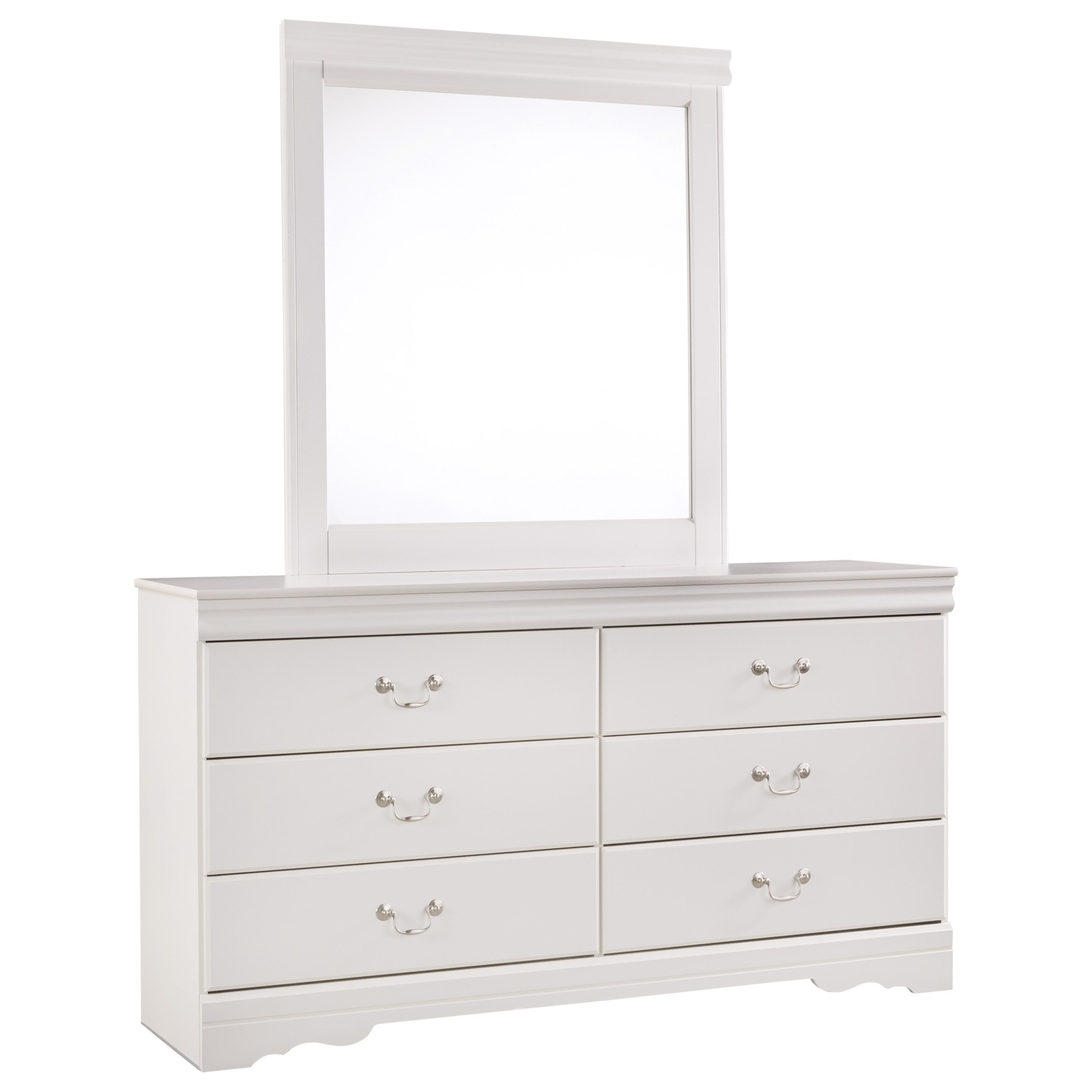 Signature Design by Ashley Anarasia B129B3 6Drawer Dresser and Mirror